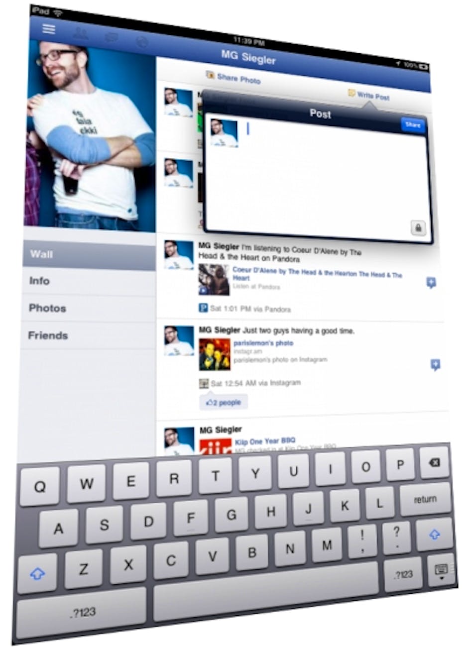 Official Facebook app for iPad unofficially arrives, hidden in iPhone