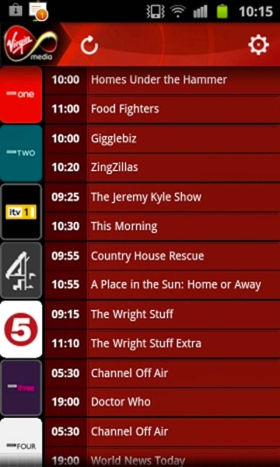 Virgin Media launches remote recording TiVo app