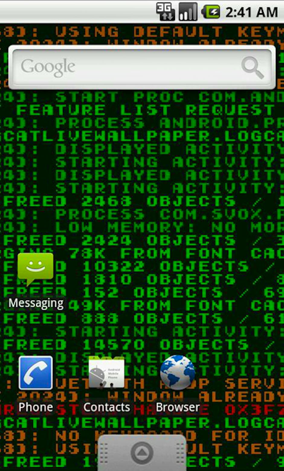 Logcat Live Wallpaper turns your Android phone’s activity log into a ...