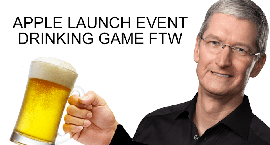 Apple launch event drinking game Celebrate new iPhones by getting merry