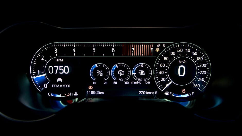 2018 Ford Mustang GT 12-inch TFT display dials