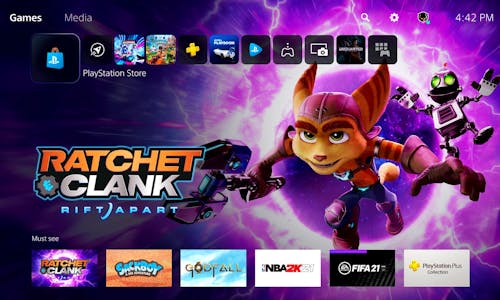 PS5 UI