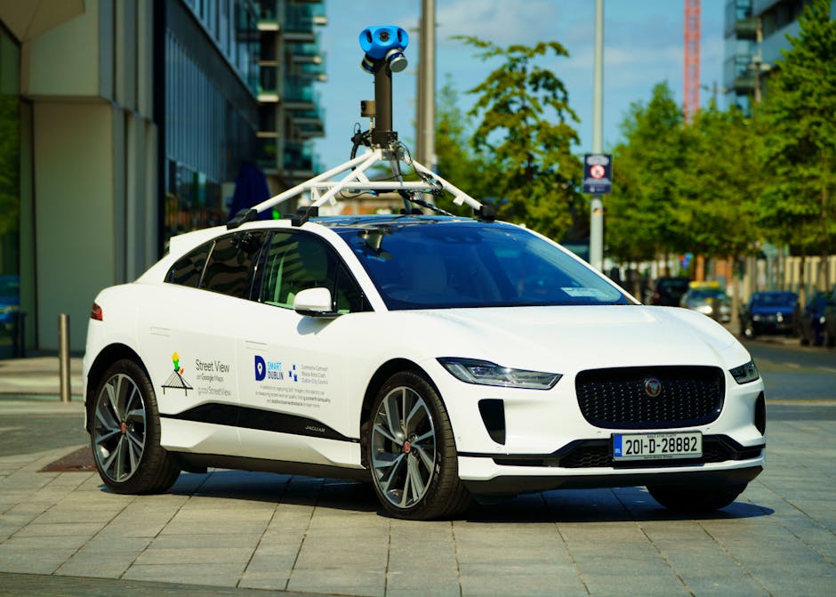 Google is using Jaguar's allelectric car to measure air