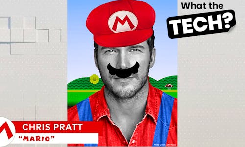 Chris Pratt playing Mario in the Super Mario Bros Movie