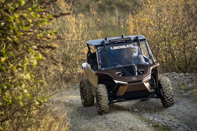 lexus concept buggy in action