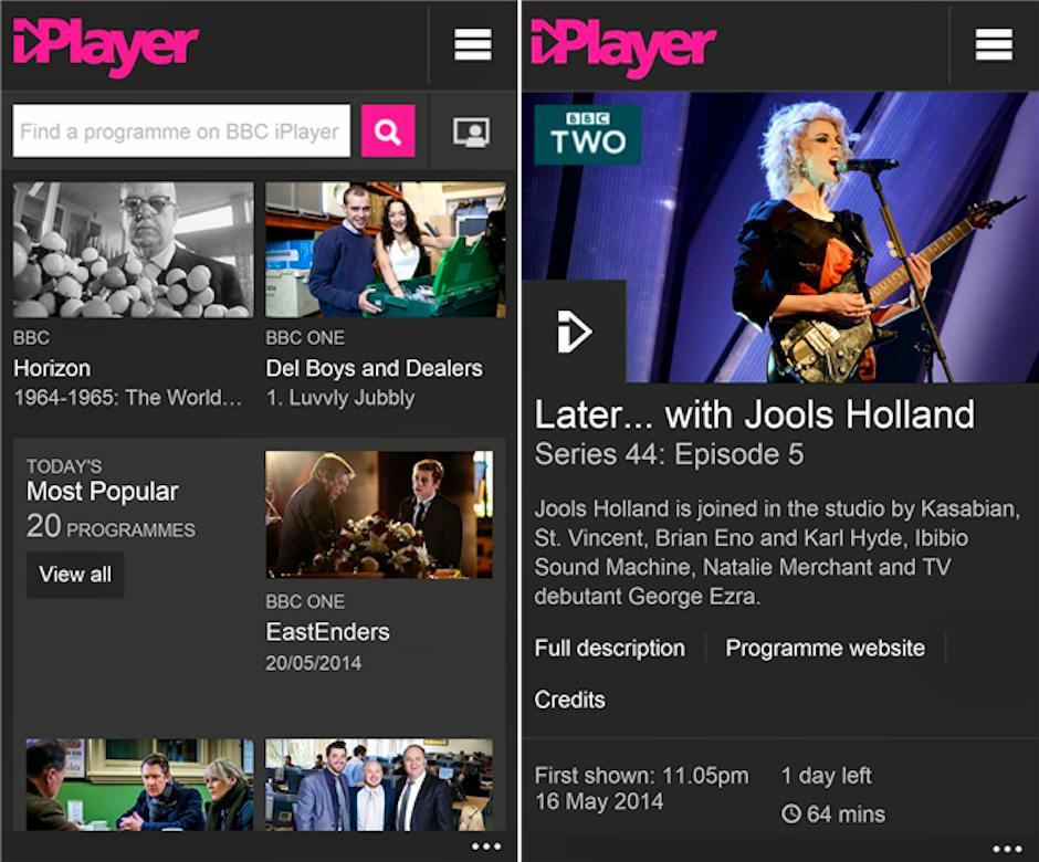 BBC iPlayer updates for Android, iOS and Windows Phone 8 | Recombu