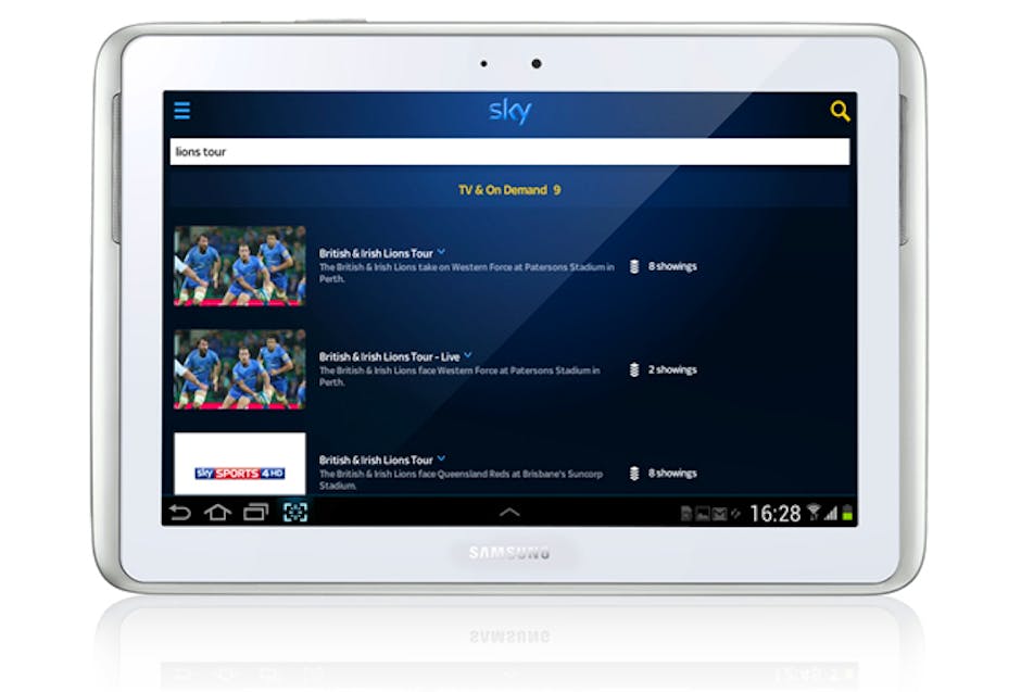 Sky+ Android app adds instant type advanced search | Recombu