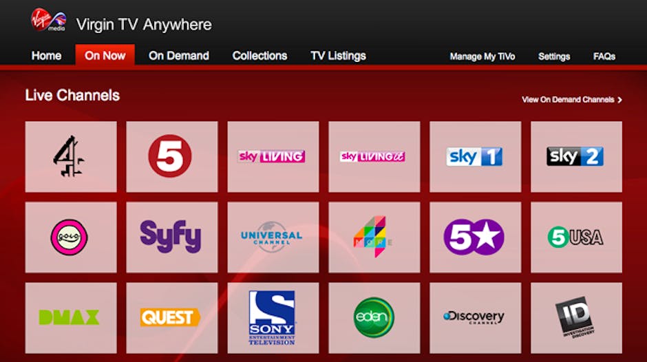 Virgin TV Anywhere adds MTV, Channel 4 and 19 other channels