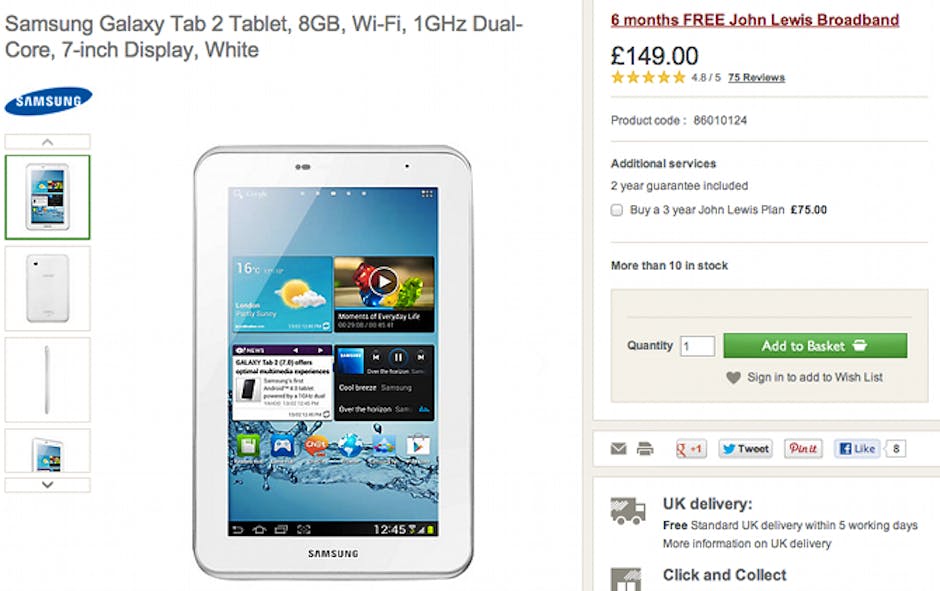 John Lewis buy a connected device, get free broadband for 6 months