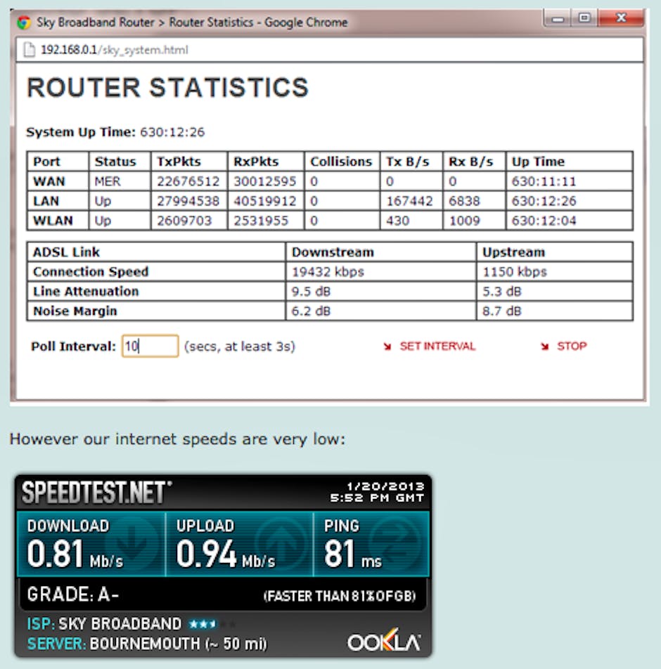 Sky Broadband slowdown Postcode checker to identify oversubscribed