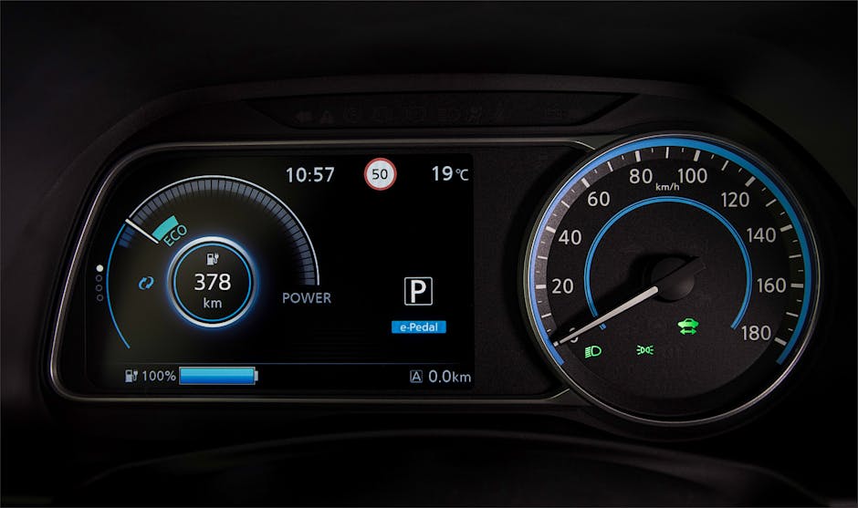 2018 Nissan Leaf TFT digital dials