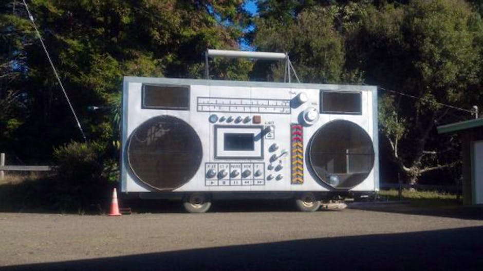 Rockbox is a 125decibel boombox on wheels