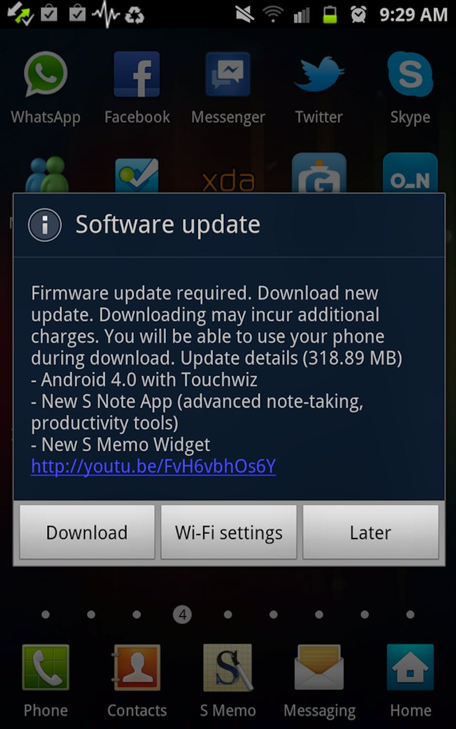 samsung message app download on my android phone
