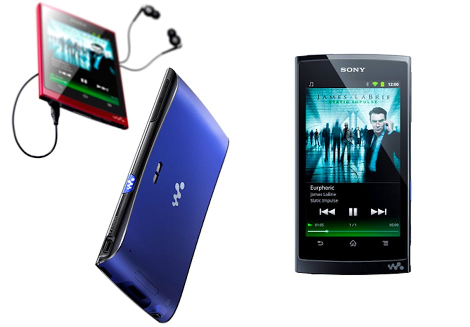 Sony Walkman Z 1000 Androidpowered portable music players