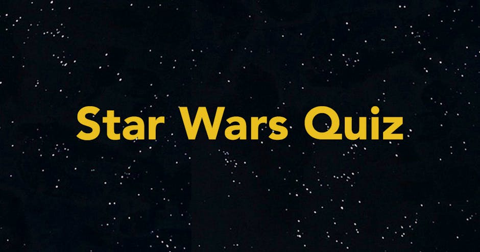 Get Ready For The Force Awakens With Our Spoiler Free Star Wars Quiz