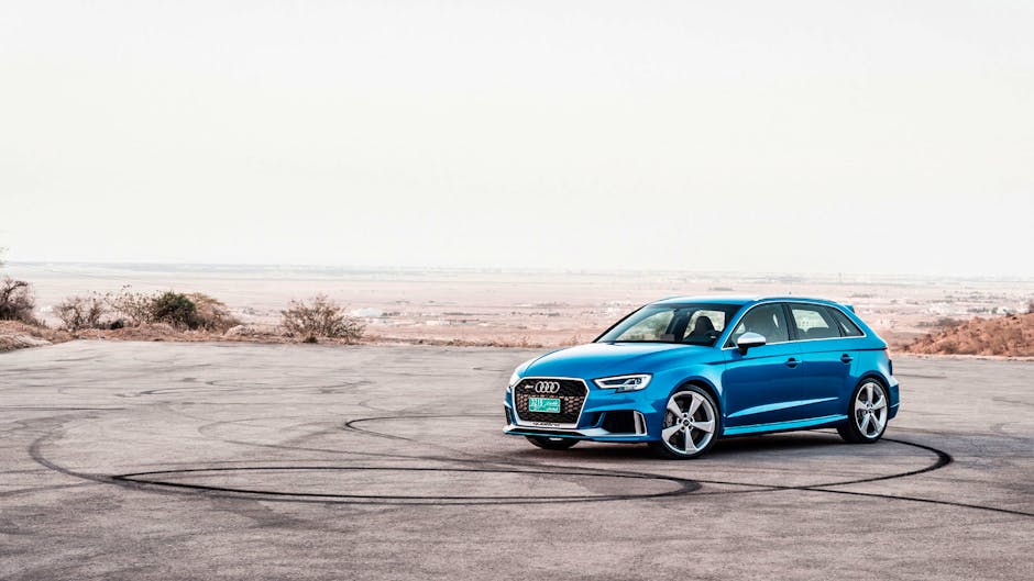 Audi RS 3 Sportback in the middle of nowhere