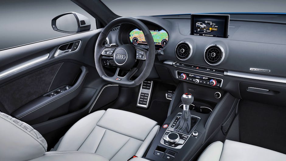 Audi RS 3 Sportback interior and front seats