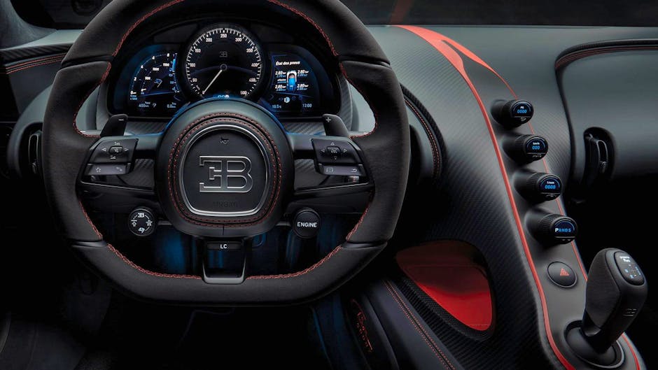 Bugatti Chiron Sport at the 2018 Geneva Motor Show (cockpit interior)