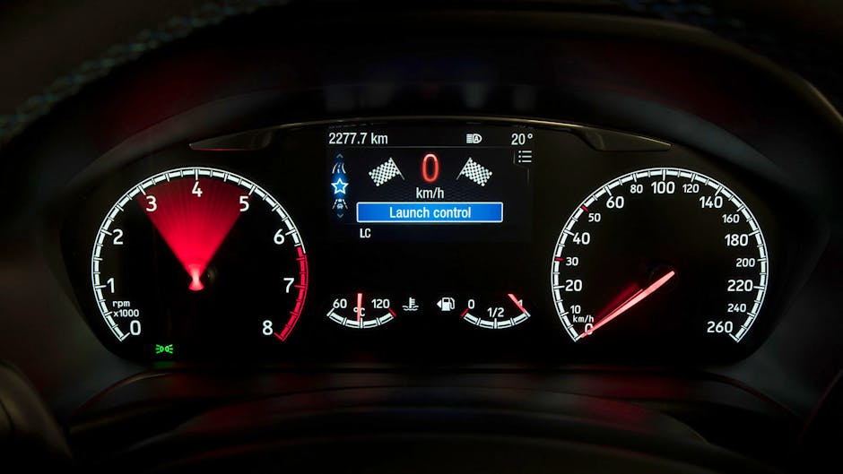 Ford Fiesta ST launch control display
