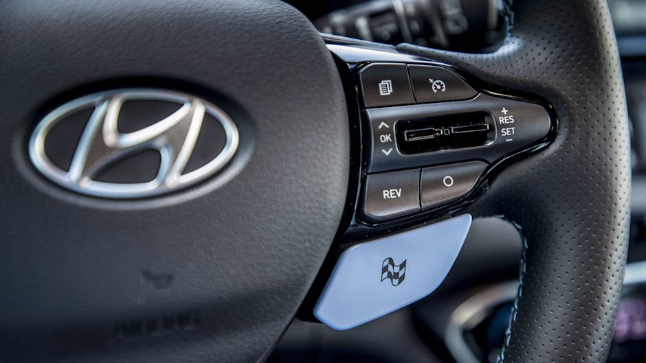 Hyundai i30 N Performance steering wheel and custom button