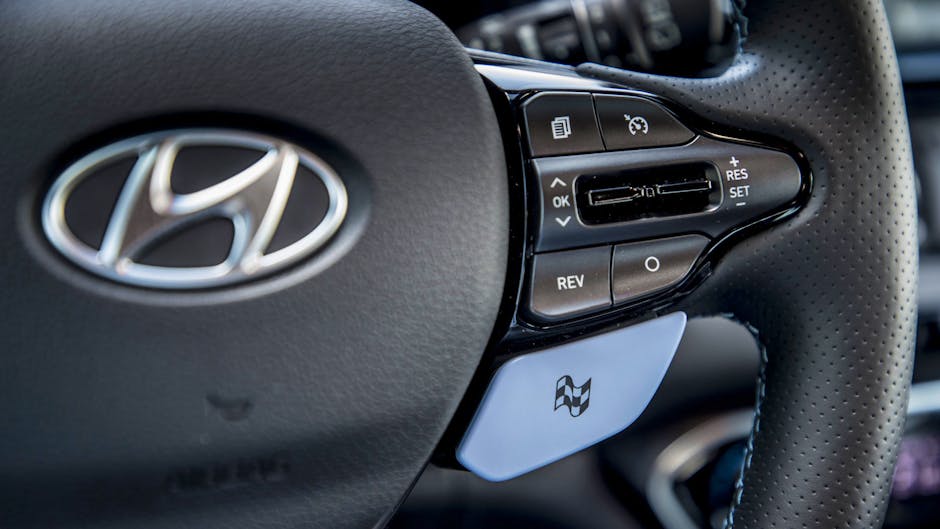Hyundai i30 N Performance steering wheel and custom button