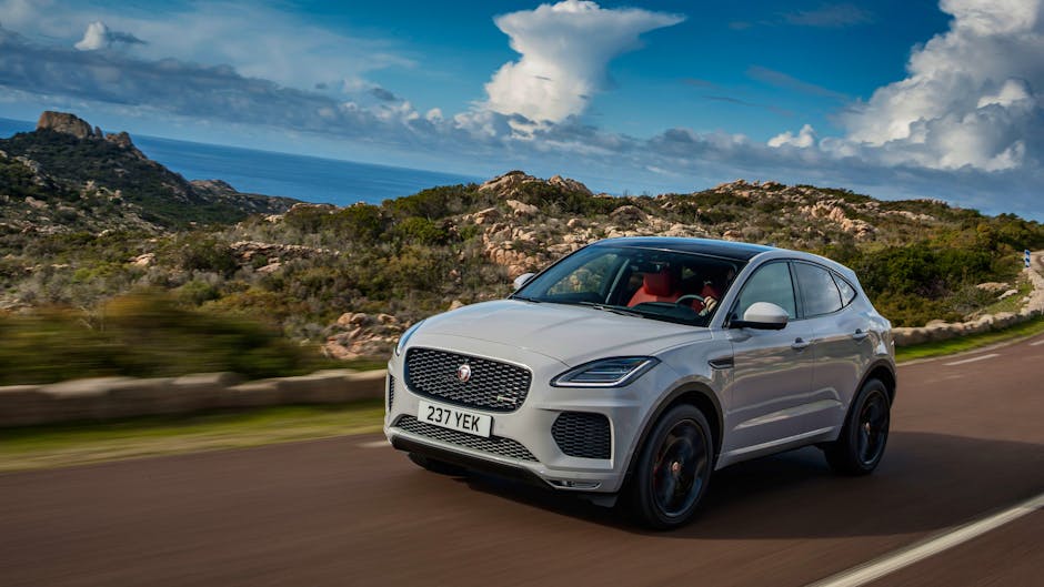Jaguar E-Pace P300 R-Dynamic on the road