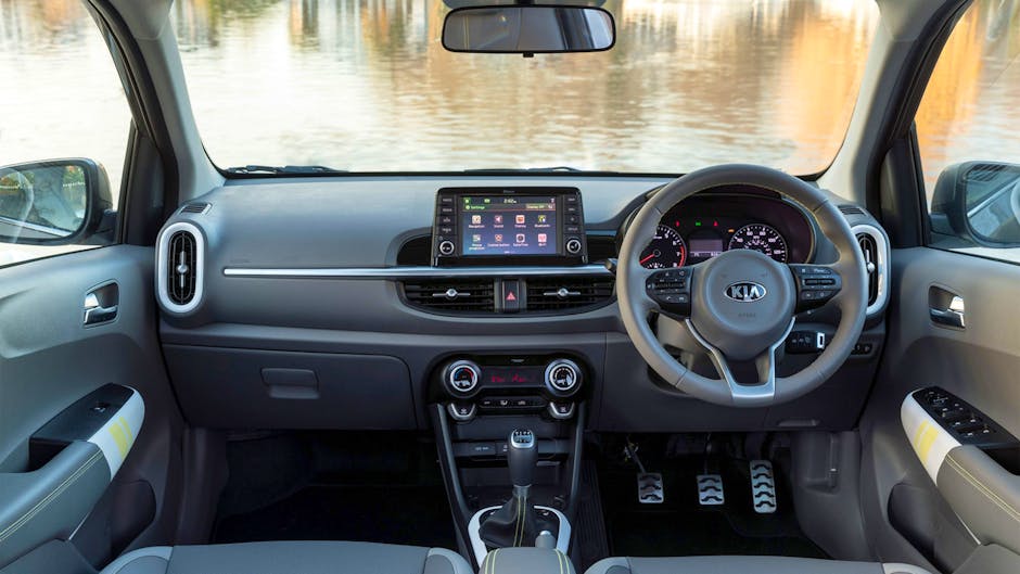 Kia Picanto X-Line interior with Apple CarPlay and Android Auto