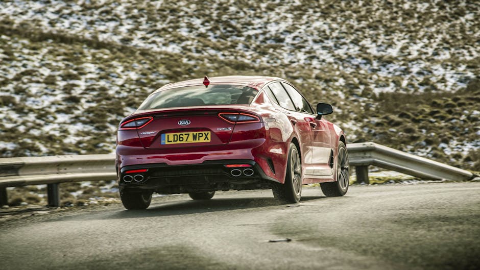Kia Stinger from the rear