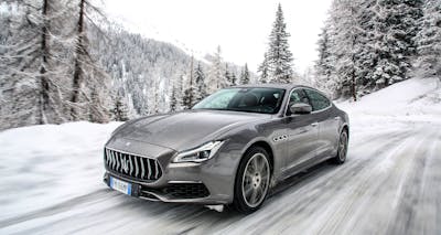 Maserati Quattroporte GTS 2018 in the Italian Alps