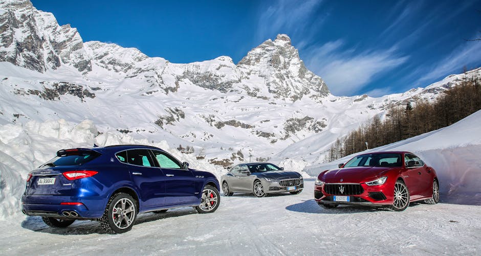 The Maserati range: Levante, Ghibli, Quattroporte