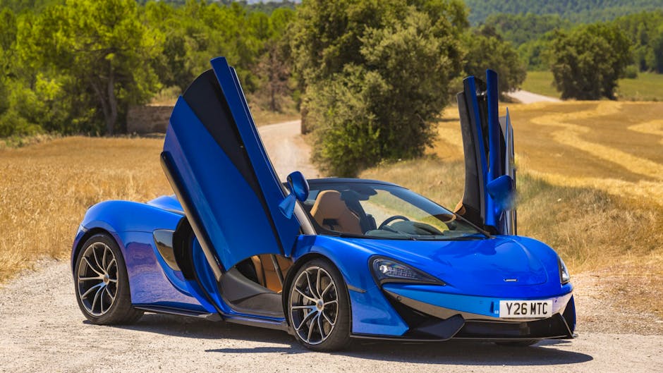 McLaren 570S dihedral doors in open position
